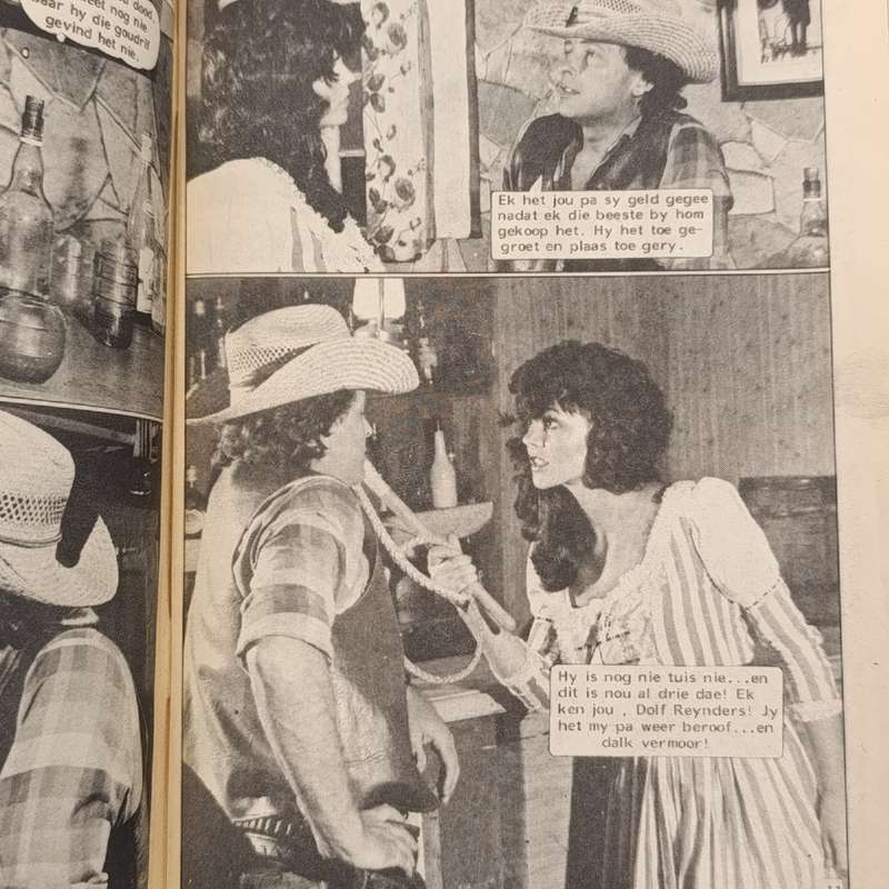 Ruiter in Swart no 426 Afrikaans photo comic book