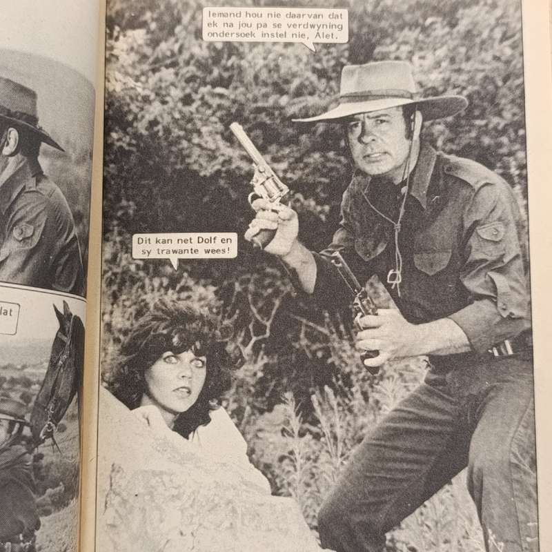 Ruiter in Swart no 426 Afrikaans photo comic book