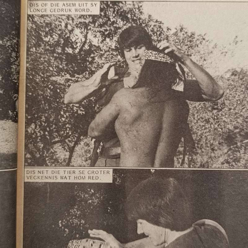 Die Wit Tier no 102 Afrikaans photo comic book