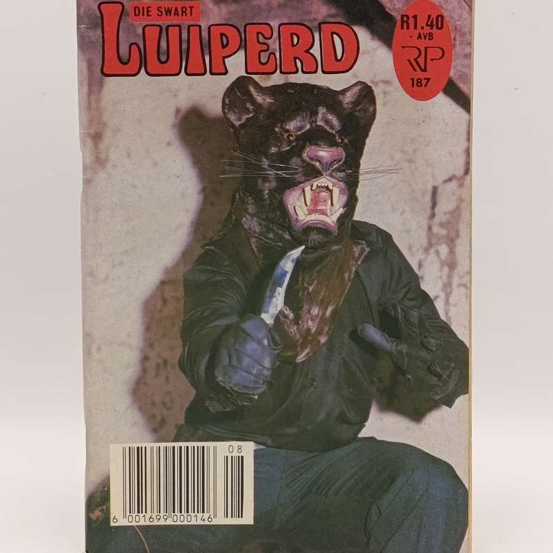 Die Swart Luiperd no 187 Afrikaans photo comic book