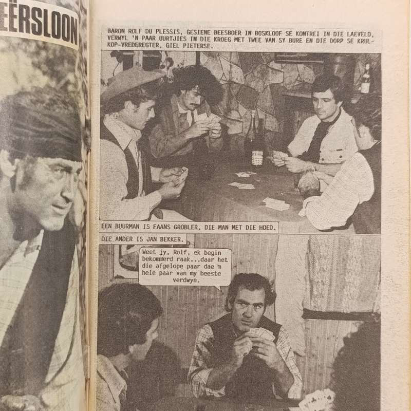Die Swart Luiperd no 187 Afrikaans photo comic book