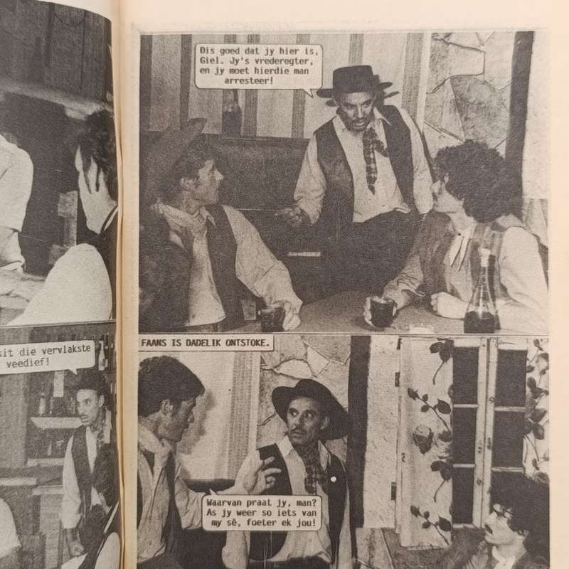 Die Swart Luiperd no 187 Afrikaans photo comic book