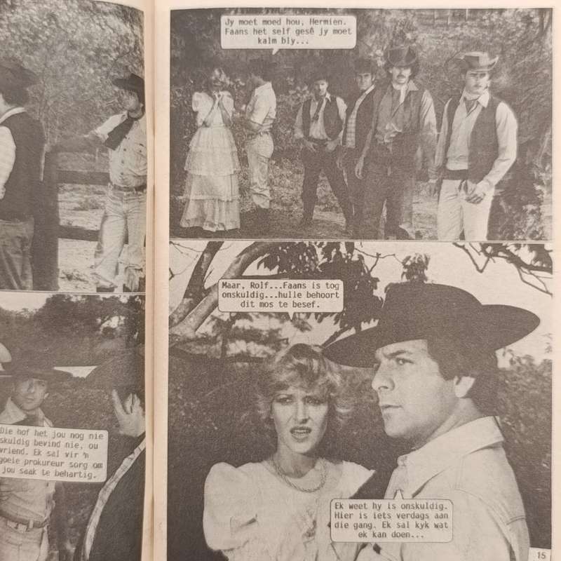 Die Swart Luiperd no 187 Afrikaans photo comic book
