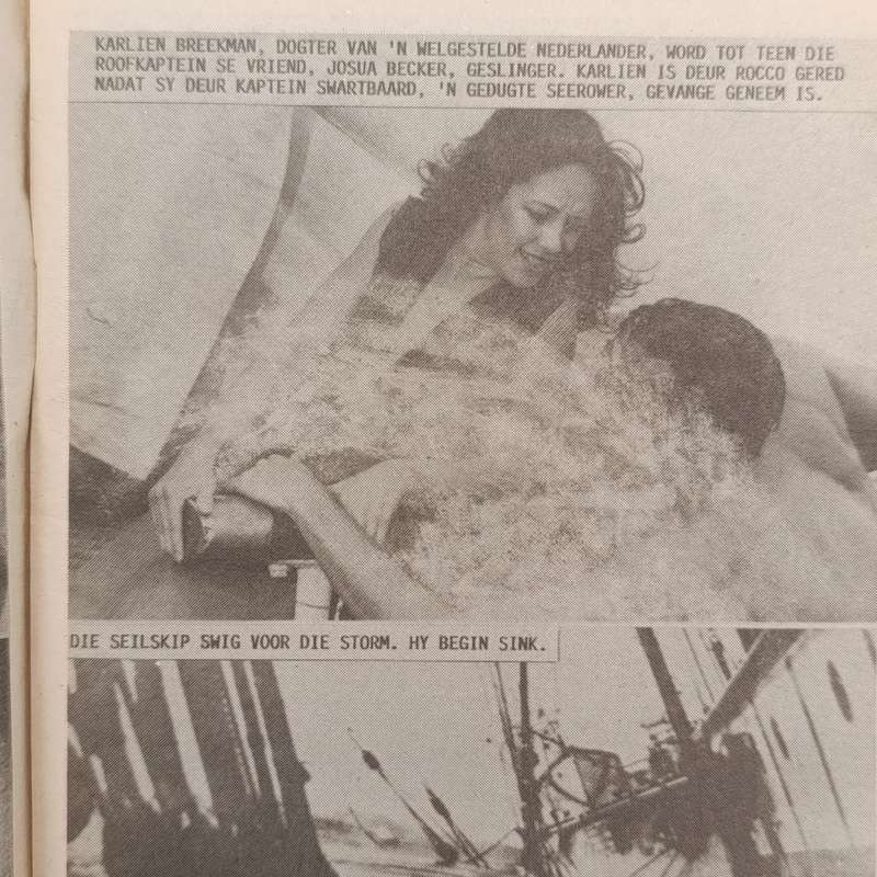 Die Wit Tier no 191 Afrikaans photo comic book - Tier with a beard - stain at top
