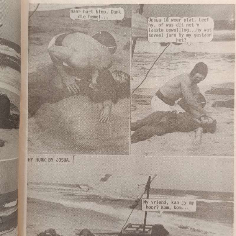 Die Wit Tier no 191 Afrikaans photo comic book - Tier with a beard - stain at top