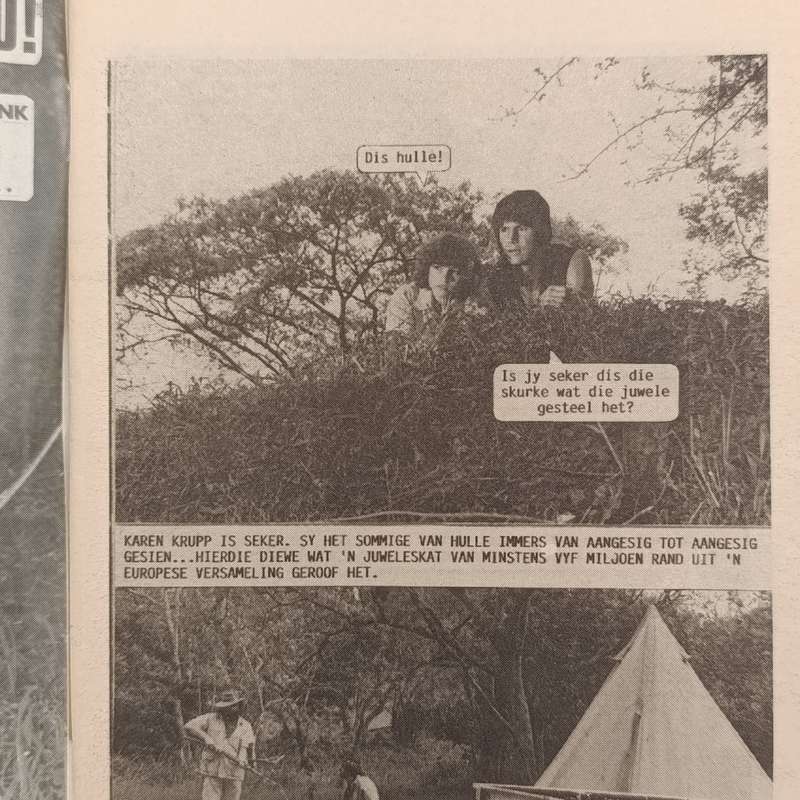 Die Wit Tier no 182 Afrikaans photo comic book
