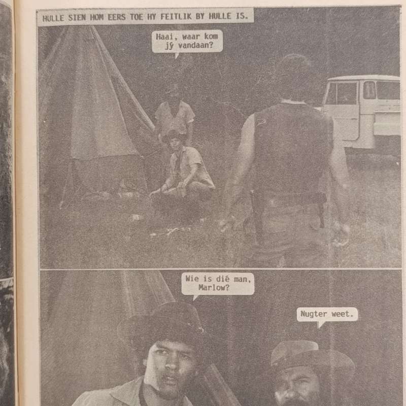 Die Wit Tier no 182 Afrikaans photo comic book