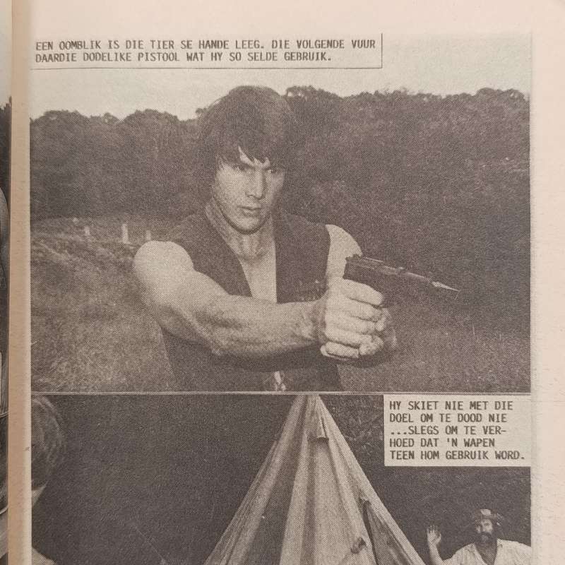 Die Wit Tier no 182 Afrikaans photo comic book