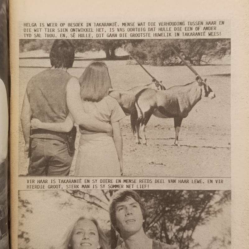 Die Wit Tier no 157 Afrikaans photo comic book
