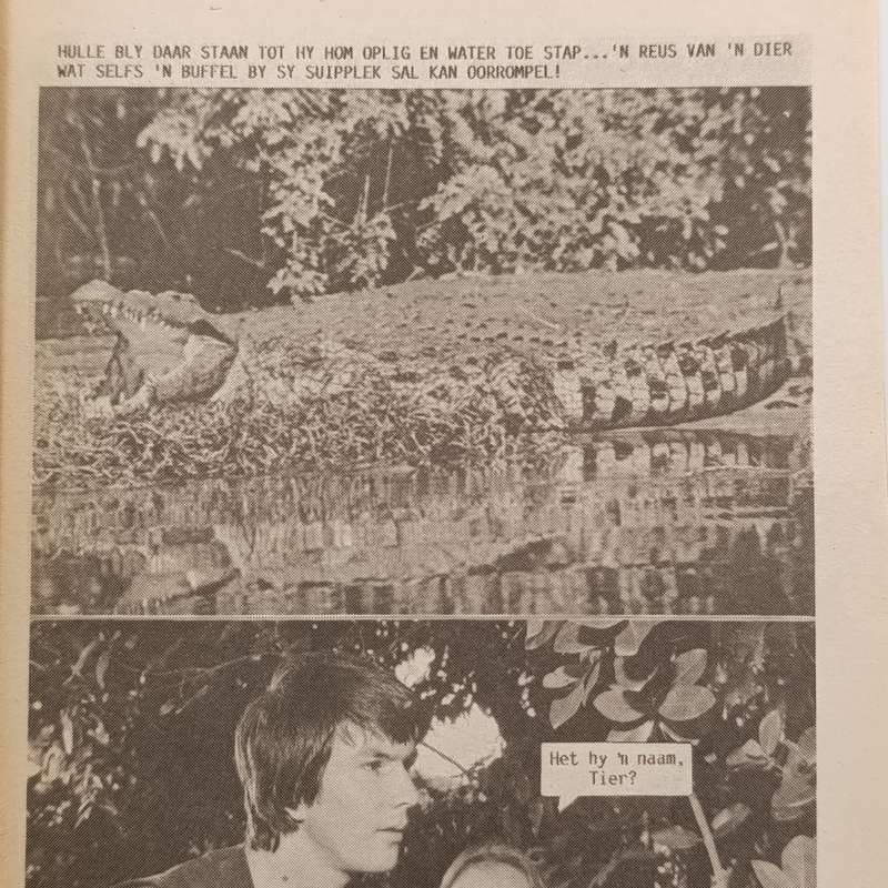 Die Wit Tier no 157 Afrikaans photo comic book