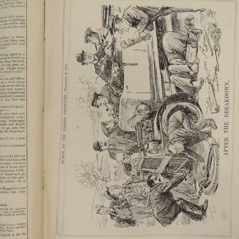1924 Bound Volume of Punch The World Magazine - some damage