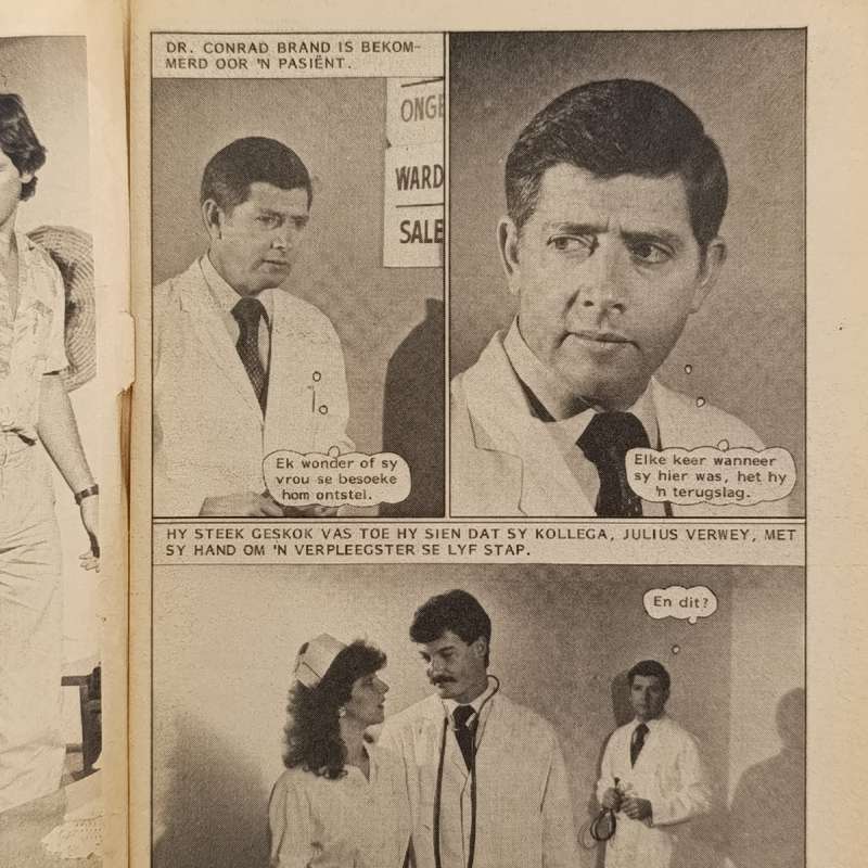 Dr. Conrad Brand no 332 Afrikaans photo comic book