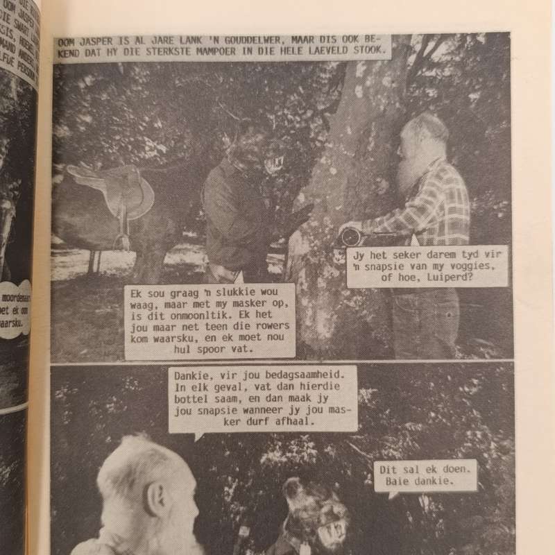 Die Swart Luiperd no 182 very good condition Afrikaans photo comic book