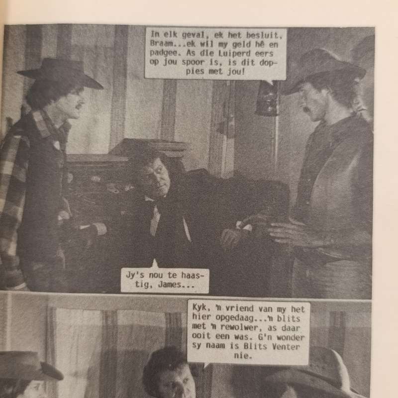Die Swart Luiperd no 182 very good condition Afrikaans photo comic book