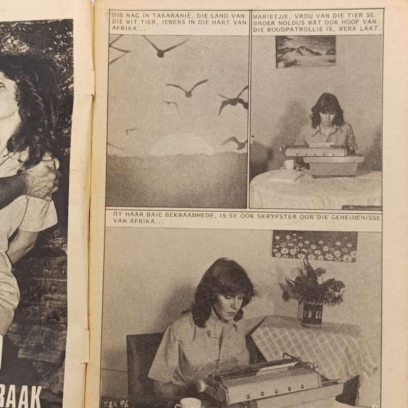 Die Wit Tier no 96 Afrikaans photo comic book