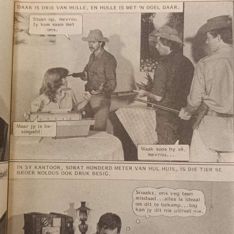 Die Wit Tier no 96 Afrikaans photo comic book