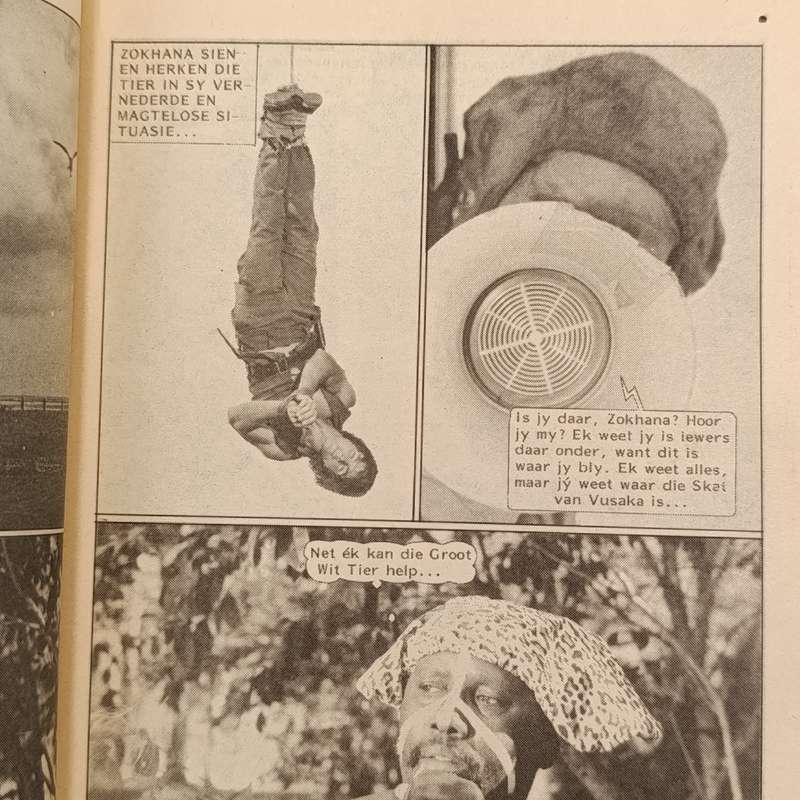 Die Wit Tier no 115 Afrikaans photo comic book