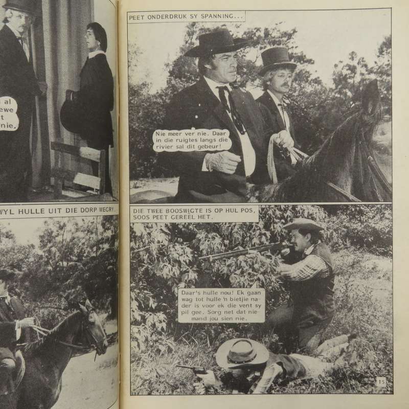 Die swart luiperd no 90 Afrikaans photo comic book