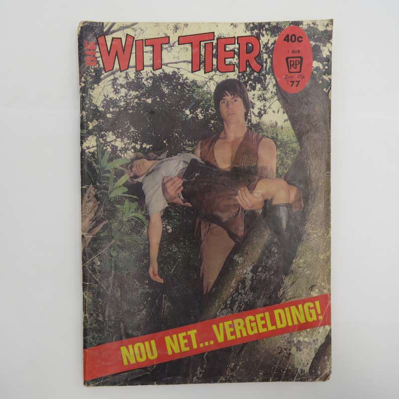 Die wit tier no 77 Afrikaans photo comic book