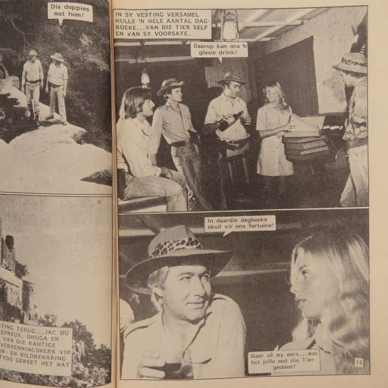 Die wit tier no 77 Afrikaans photo comic book