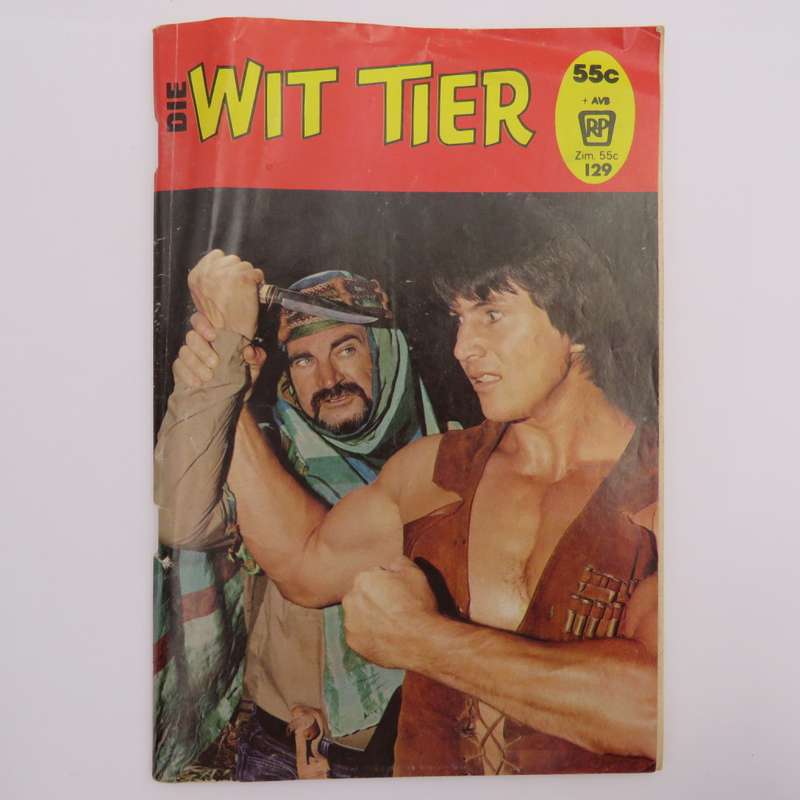 Die Wit Tier no 129 Afrikaans photo comic book