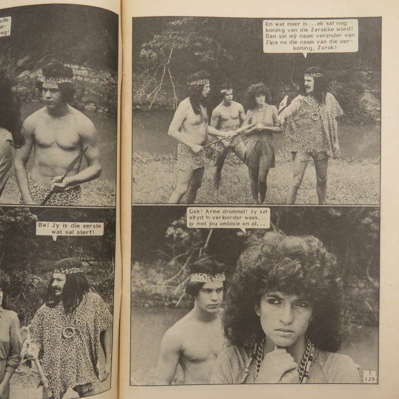 Die Wit Tier no 129 Afrikaans photo comic book