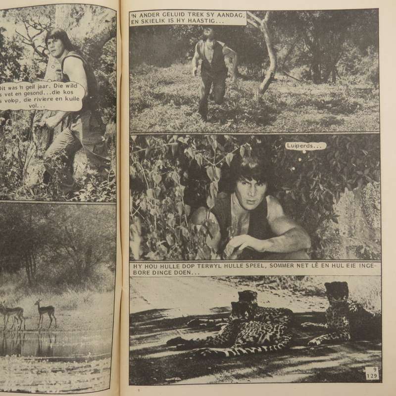Die Wit Tier no 129 Afrikaans photo comic book