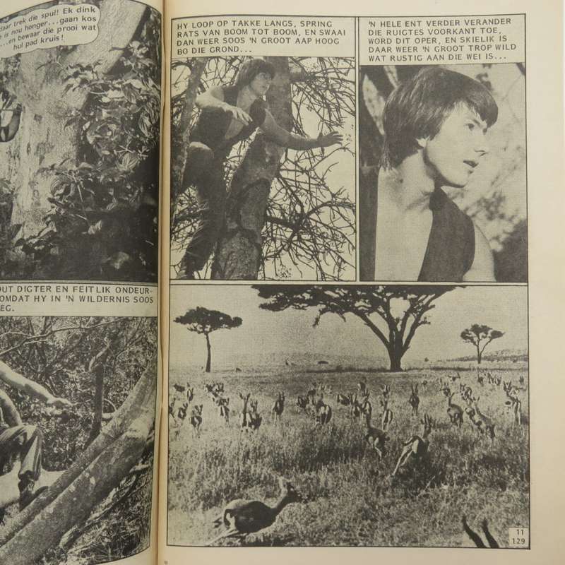 Die Wit Tier no 129 Afrikaans photo comic book