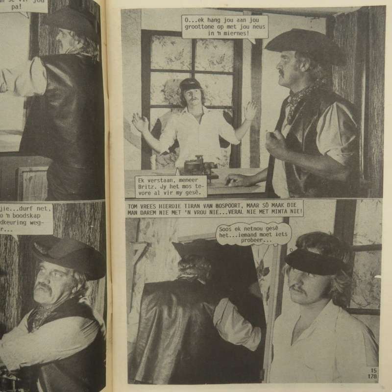 Die Swart Luiperd no 178 Afrikaans photo comic book