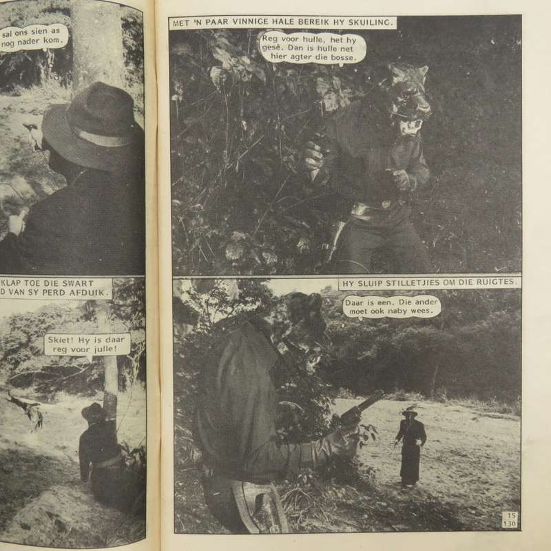 Die Swart Luiperd no 130 Afrikaans photo comic book