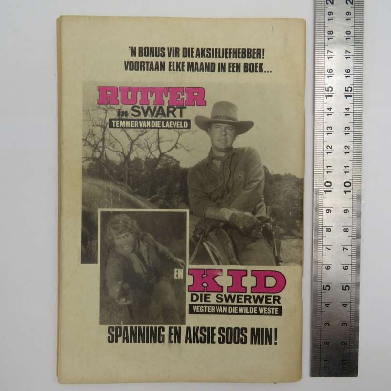 Die Swart Luiperd no 130 Afrikaans photo comic book