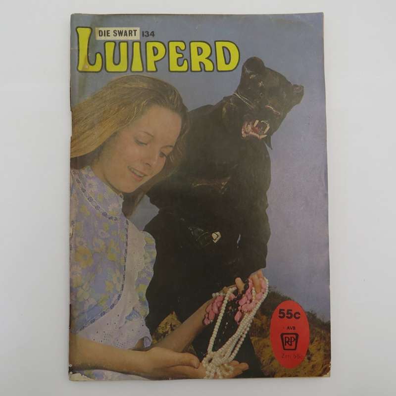 Die Swart Luiperd no 134 Afrikaans photo comic book