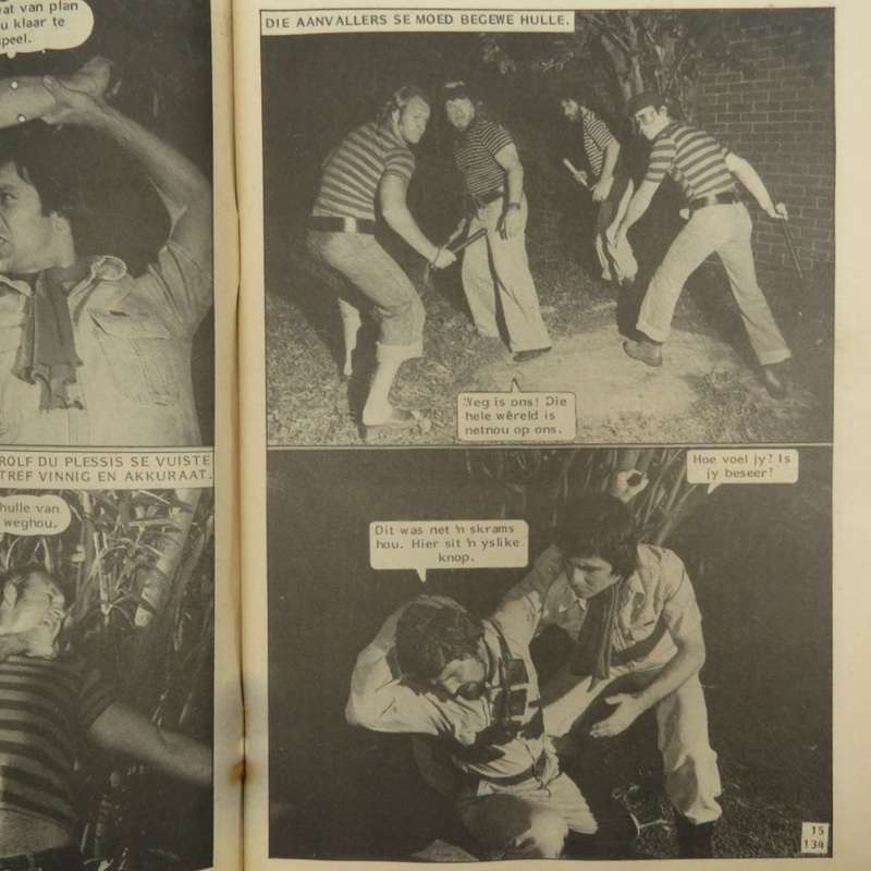 Die Swart Luiperd no 134 Afrikaans photo comic book