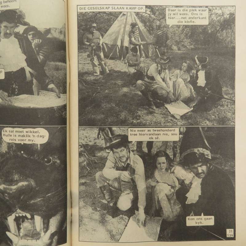 Die Swart Luiperd no 134 Afrikaans photo comic book