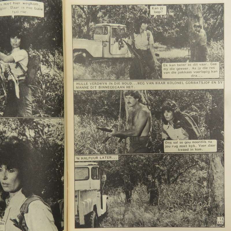 Rocco de Wet Grensvegter no 177 Afrikaans photo comic book