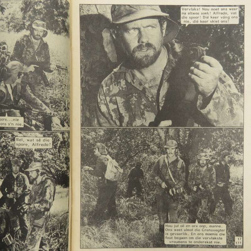 Rocco de Wet Grensvegter no 177 Afrikaans photo comic book