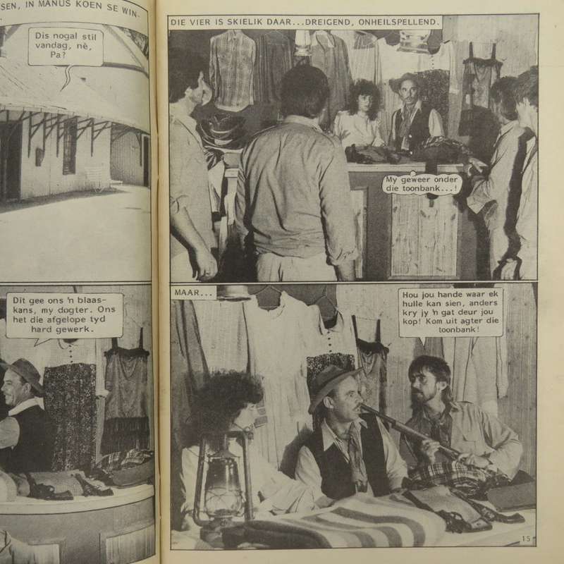 Die Swart Luiperd no 102 afrikaans photo comic book