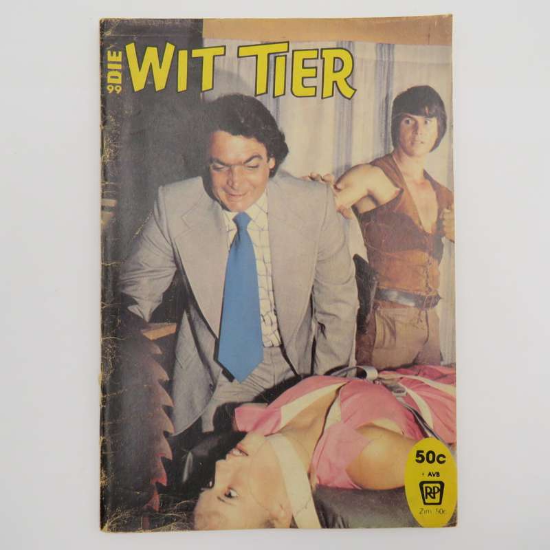 Die Wit Tier no 99 Afrikaans photo comic book