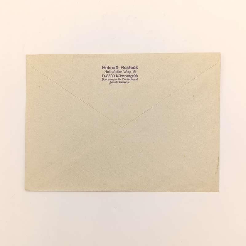 Postal cover posted from Nurnberg, Germany to Koes, South West Africa 28 - May 1990