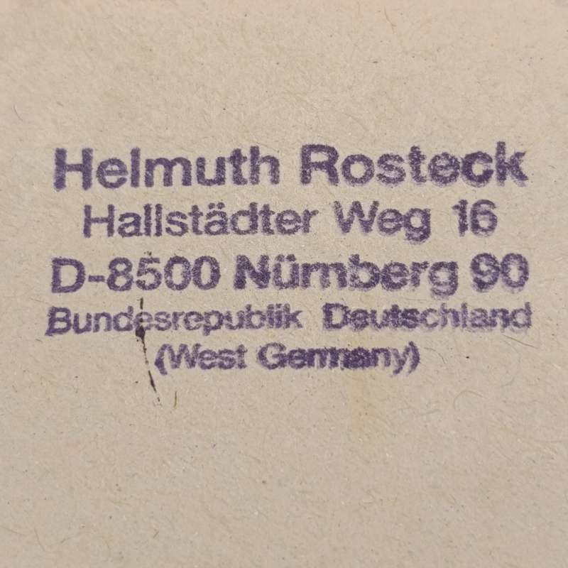 Postal cover posted from Nurnberg, Germany to Koes, South West Africa 28 - May 1990