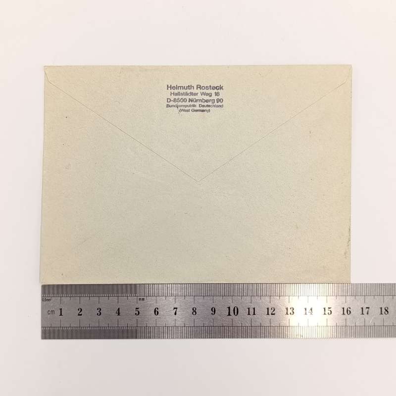 Postal cover posted from Nurnberg, Germany to Koes, South West Africa 28 - May 1990