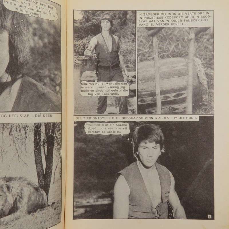 Die Wit Tier no 109 Afrikaans photo comic book