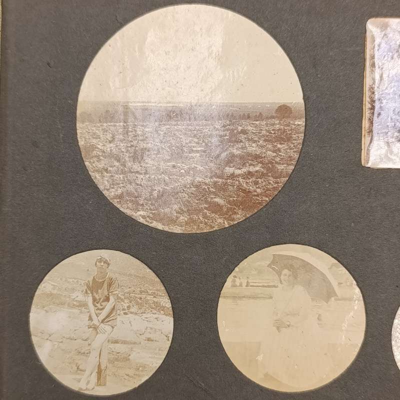 Lot of 114 antique photos in album - mostly people and presumably Pretoria and surroundings