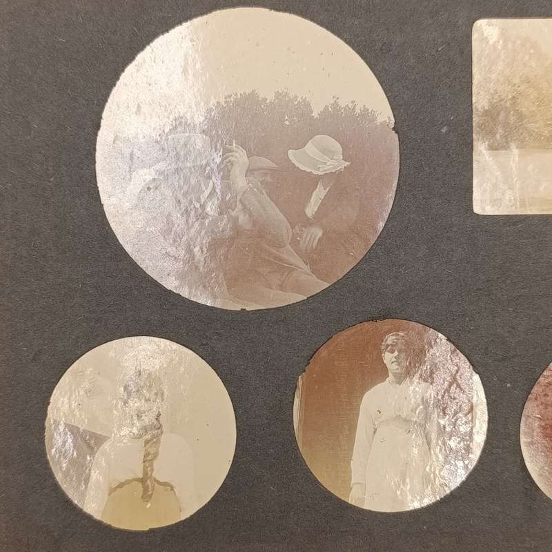 Lot of 114 antique photos in album - mostly people and presumably Pretoria and surroundings