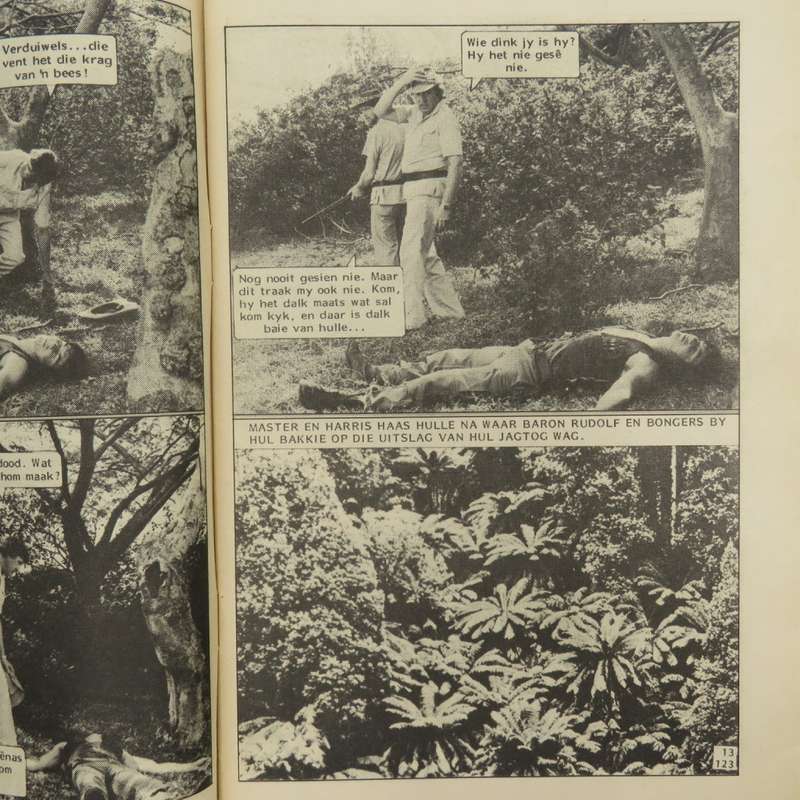Die Wit Tier no 123 Afrikaans photo comic book