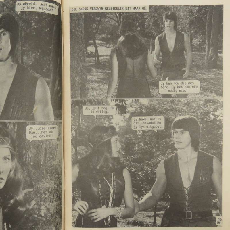 Die Wit Tier no 181 Afrikaans photo comic book