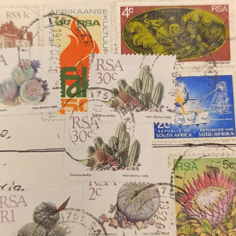 Registered Letter posted from Rant-en-dal to Rosslyn, Pretoria with 11 South Africa stamps