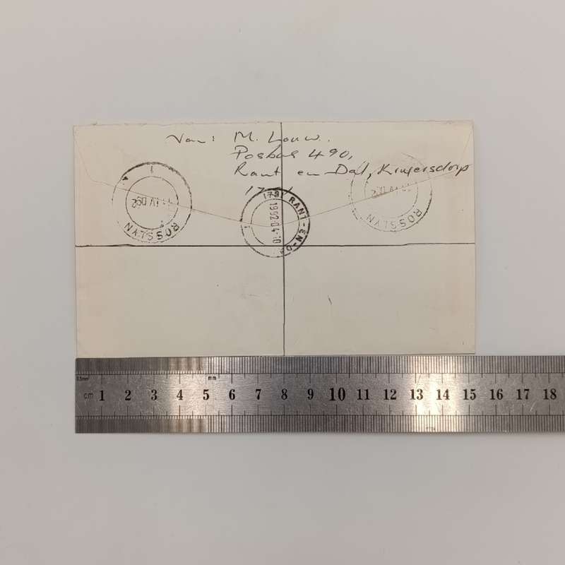 Registered Letter posted from Rant-en-dal to Rosslyn, Pretoria with 11 South Africa stamps