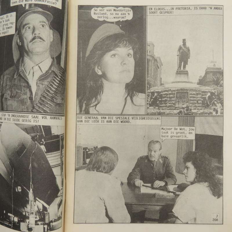 Rocco de Wet Grensvegter no 208 Afrikaans photo comic book