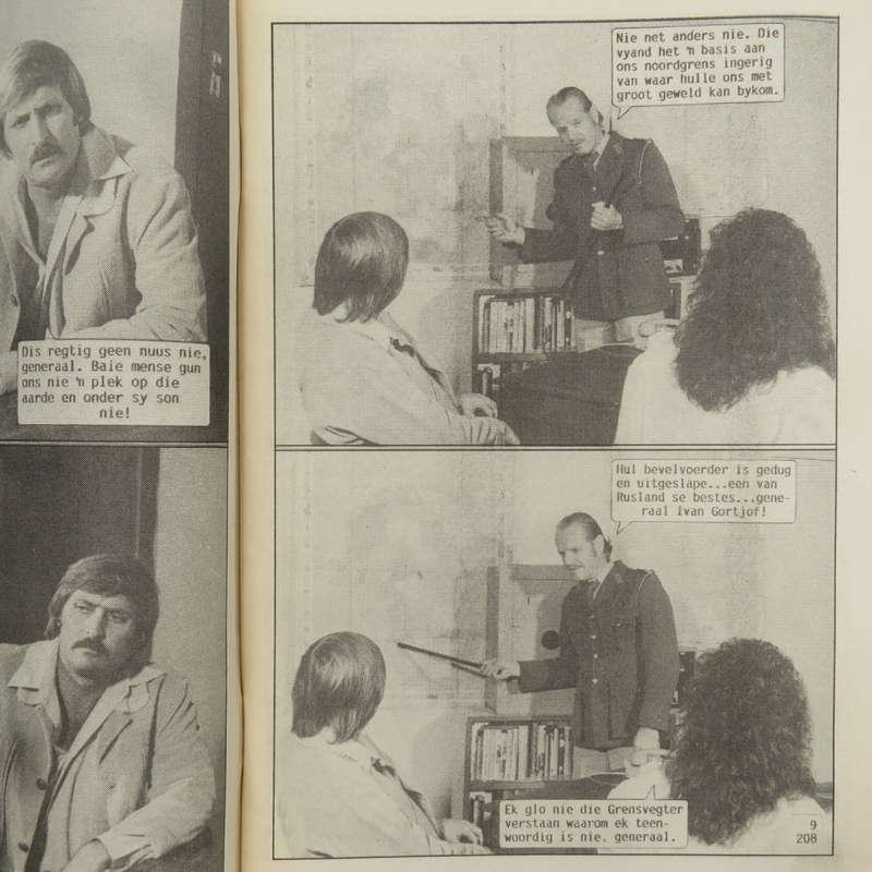 Rocco de Wet Grensvegter no 208 Afrikaans photo comic book